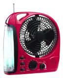 8 inch Rechargeable Fan 283 (with AM/FM Radio, 2x6W tube)