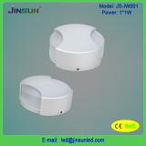 Recessed LED wall light