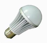 LED Bulb AC100～220V 5W 455lm aluminum alloy + glaze/ rosting/ PC cover/