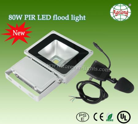 PIR LED flood light with PSE & UL approval