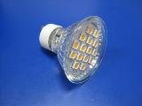 LED light GU10 15SMD 5050 spotlight with cover