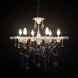 Modern Wrought Iron Crystal Ceiling Chandelier Lights