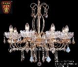 Gorgeous Wrought Iron Crystal Ceiling Lamp