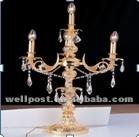 Classical Bohemian Crystal Die Cast Table Lamp