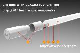 24W TB series T8 led tube with 270 degree beam angle & removable power