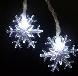 4.5V-20L-LED light garland with snowflake
