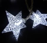 4.5V-20L-LED light garland with pearl star