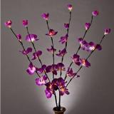 24V-30L-LED branch with purple orchid
