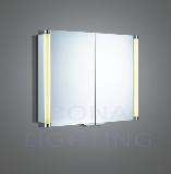 Aluminum Mirror Cabinet with Double Mirror Door