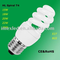 T4 Half Spiral Energy Saving Lamp 15w