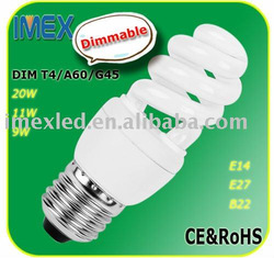 Dimmable Spiral energy saving lamp