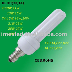 3U T3/T4 CFL Bulb 9-15w