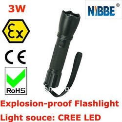 Explosion proof led flashlight 3W