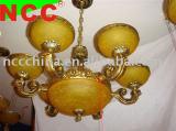 china zhongshan Cheap price glass chandelier in Zinc alloy P315-6+3 