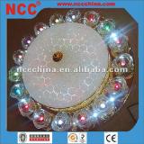 2012 led crystal glass ceiling lighting with round shape