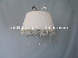chandelier lighting with big white lampshade