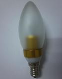 glass cover led candle light with CE&RoHS Dimmble led bulb e27