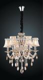 Modern Flower crystal chandelier light with Arcylic Lamp Arm