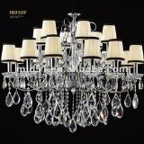 New Decorative Modern Crystal light with Fabric shade
