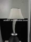 Modern crystal chandelier table lamp with Fabric shade