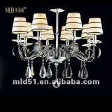 2012 Modern elegance Polished Chrome crystal ceiling lamp
