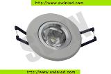 LED downlight 1W/3W, baking finish