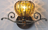 2113B-1W(AB+A) italian glass wall lamp from KICONG LIGHTING