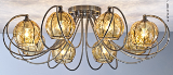 2223-8C(AB+A)  italian glass ceiling lamp from KICONG LIGHTING
