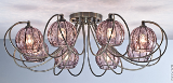 2223-8C(AB+P) italian brown glass ceiling lamp