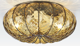 2225-3C(AB+A)  italian brown glass ceiling lamp