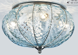 2226-4C(CH+B) italian brown glass ceiling lamp