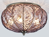 2226-4C(AB+P) italian brown glass ceiling lamp
