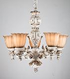 2502-5  poly chandelier from KICONG LIGHTING