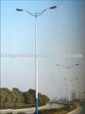 11m double arms pole with lamps