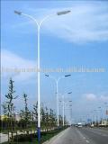 8m double arms pole with lamps