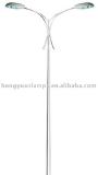 Double arm pole with HPS lamp
