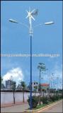 Double arm wind energy light pole