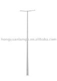 8m double arms lighting pole