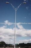 18m double arm street light pole
