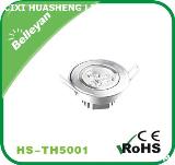 4W round led ceiling light with 2-years warranty for indoor