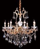 8 lamps Crystal chandelier with marble