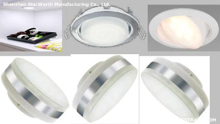 LED lighting , LED lamp cup GX53, 6 w, 80-100 lm/w, ra 70-85, 2700k-8000k