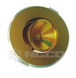 2W Round Aluminum Case golden coating Decorative Light Diameter 62mm 