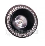 4W Round Black Aluminum Case Decorative Lighting with Pattern Indexing Hole 62mm