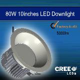 10inches 80w led downlight 5000lm cree led chip