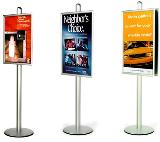 Poster stand series of Barnard  BY04 vertical type with single straight bar