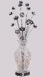 modern decorative art  aluminum flower vase table lamp