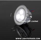 3-pcs 9W High Power LED downlight