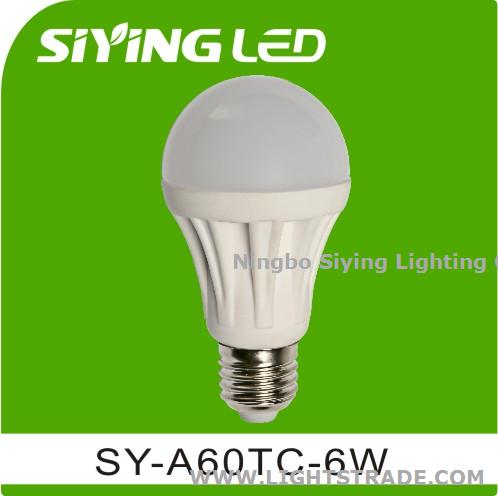 A60 E27 LED BULB CERAMIC WITH HIGH POWER AND CE&RoHS
