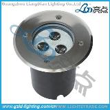 LD-DM120-3 super bright outdoor led round underground light